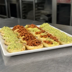 Mini Arepitas Appetizers (Avocado & Chorizo)